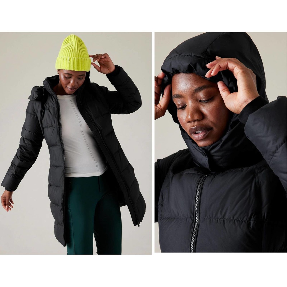 Athleta Downtown Puffer Parka Medium Nwt Gem
